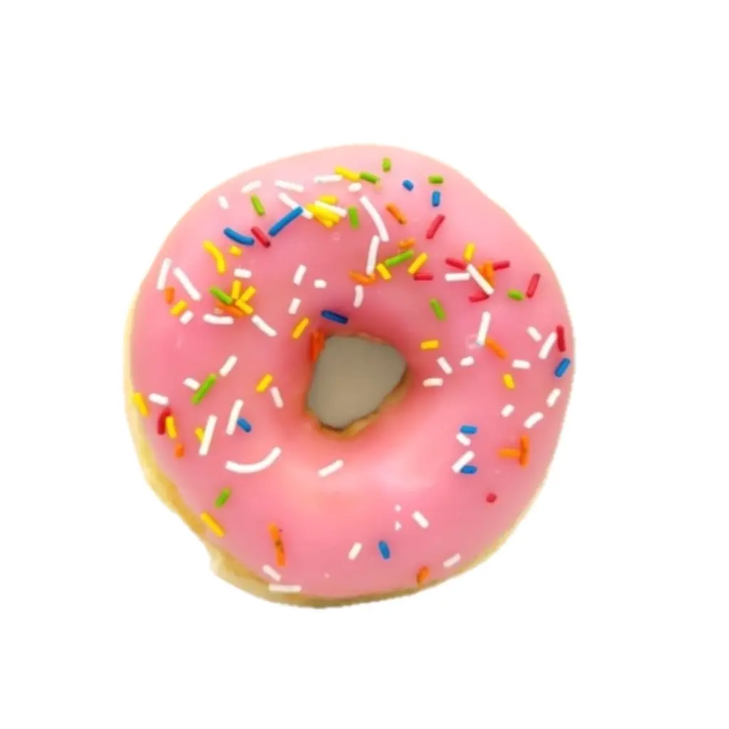 Pink Fondant Sprinkle Donut
